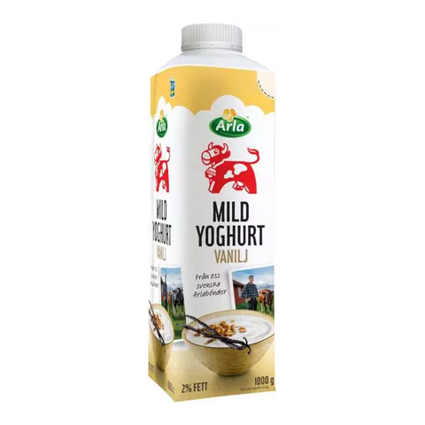 ARLA Vaniljyoghurt 2,0% - Vanilla Yogurt 1l-Swedishness