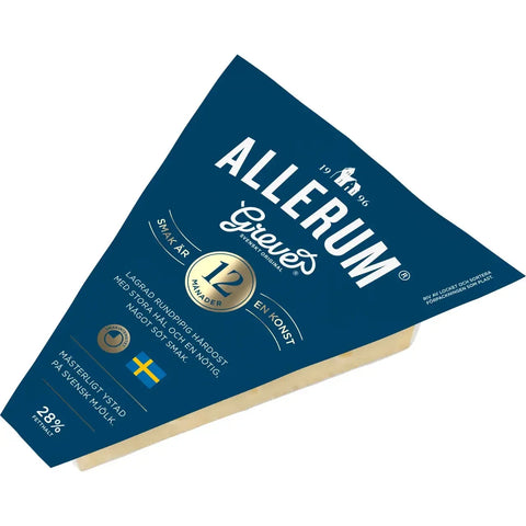 Allerums Grevé 12 mån 28% - Matured for 12 months Cheese 670g-Swedishness