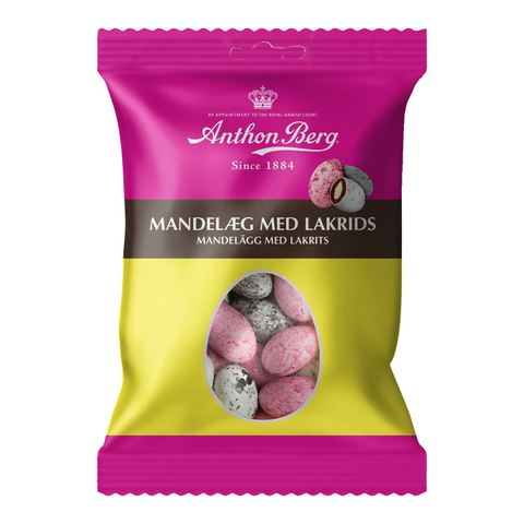 Anthon Berg Mandelägg Lakrits - Almond Eggs Liquorice 80g-Swedishness