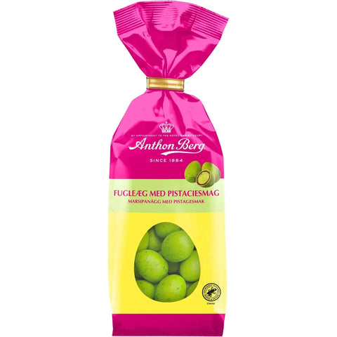 Anthon Berg Påsk Dragé Marsipanägg Pistagesmak - Marzipan Eggs Pistachio , 124gr-Swedishness