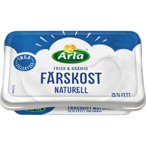 Arla Färskost Naturell 25% - Fresh cheese Natural - 150g-Swedishness