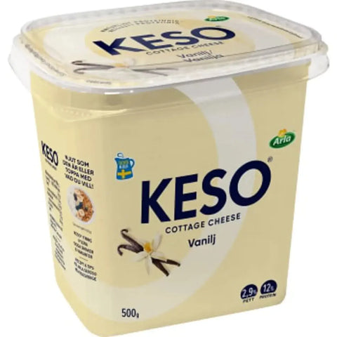 Arla Keso Vanilj 2.9% Laktosfri - Cottage Cheese Vanilla Lactose-free - 500 g-Swedishness