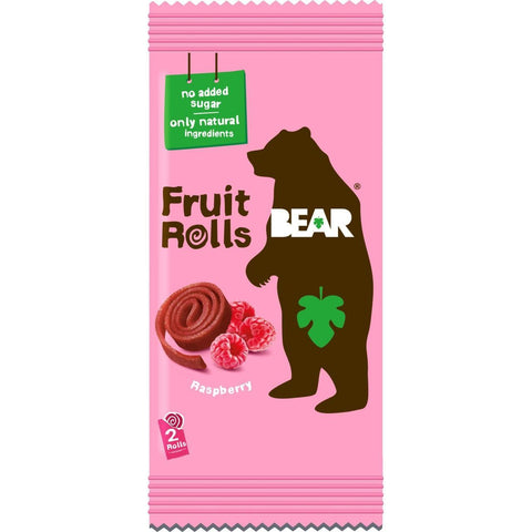 BEAR Fruktrullar Hallon - Fruit rolls Raspberry - 20g-Swedishness