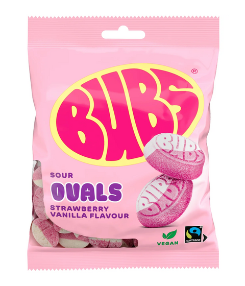 BUBS Goody Jordgubb Vanilj - Goody Strawberry Vanilla - 90g-Swedishness