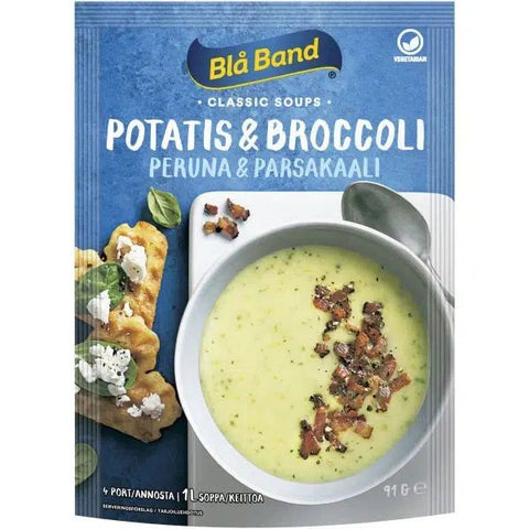Blå Band Potatis & Broccolisoppa - Potato & Broccoli Soup, 4 portions - 1l-Swedishness