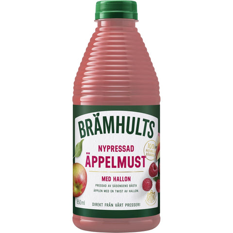 Brämhults Nypressad Äppelmust med Hallon - Freshly Pressed Apple Must with Raspberry - 850ml-Swedishness