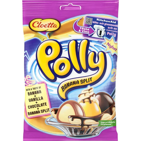 Cloetta Choklad Polly Banana Split - Chocolate Polly Banana Split 150g-Swedishness