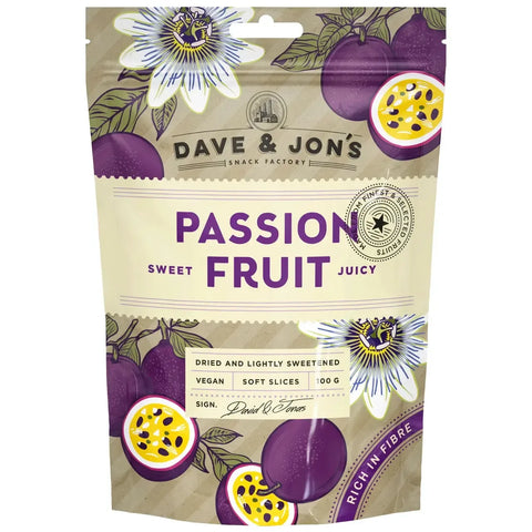 DAVE & JON'S Torkad Passionsfrukt - Dried Mango Chili Twist - 100g-Swedishness