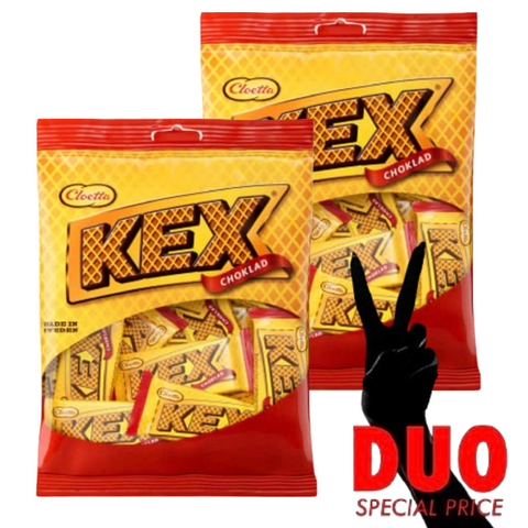 DUO Cloetta Kexchoklad mini - Biscuit chocolate mini - 156g X 2-Swedishness