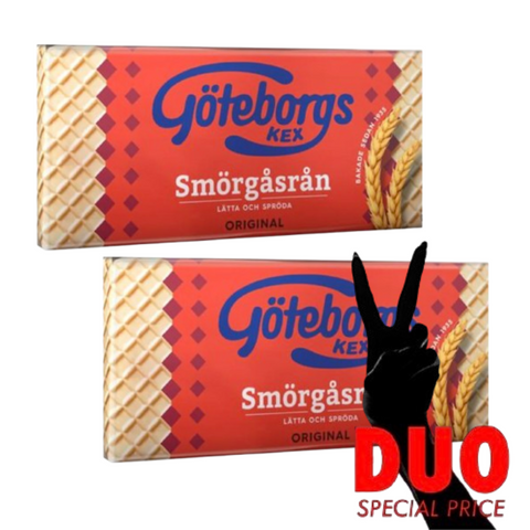 DUO Göteborgs Kex Smörgåsrån- Wheat Wafers 170 g X 2-Swedishness