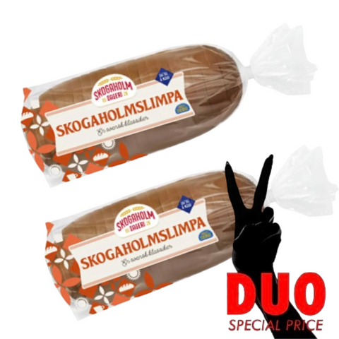 DUO Skogaholms limpa 775g - Wheat and Rye Bread 775g X 2-Swedishness