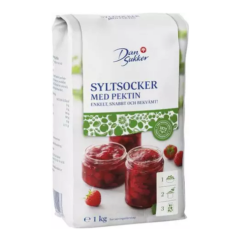 Dansukker Syltsocker med Pektin - Jam and Marmelad Sugar 1kg-Swedishness