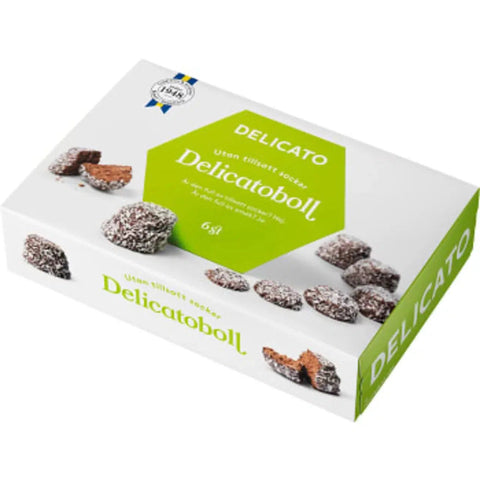 Delicato Delicatoboll utan tillsatt socker 6-p - Delicato ball without added sugar 6-p - 240g-Swedishness