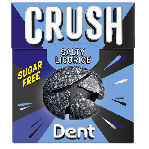 Dent Crush Salty Licorice Sockerfri - Crush Salty Licorice Sugar Free - 25g-Swedishness