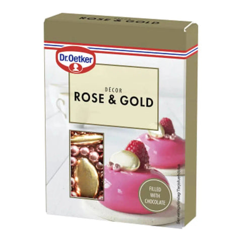 Dr Oetker Bakdekor Rose & Gold - Baking decoration Rose & Gold - 42g-Swedishness