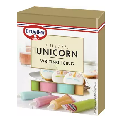 Dr Oetker Unicorn Kristyr - Writing Icing 4p-Swedishness