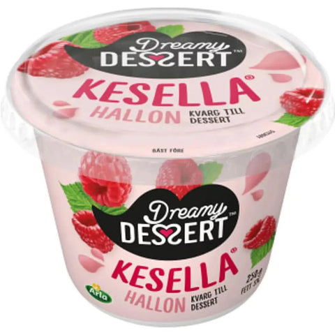 Dreamy Dessertkvarg Kesella Hallon - Dessert Raspberry 5%- 250g-Swedishness