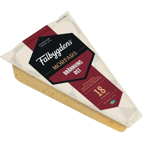 Falbygdens Morfars Brännvinsost 31% - Grand Dads Extra Strong Brandy Cheese 530g-Swedishness