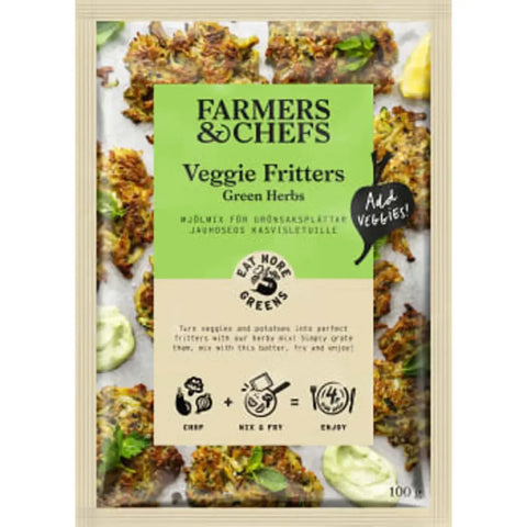 Farmers & Chefs Veggie Fritters Green Herbs - Veggie Fritters - 100g-Swedishness