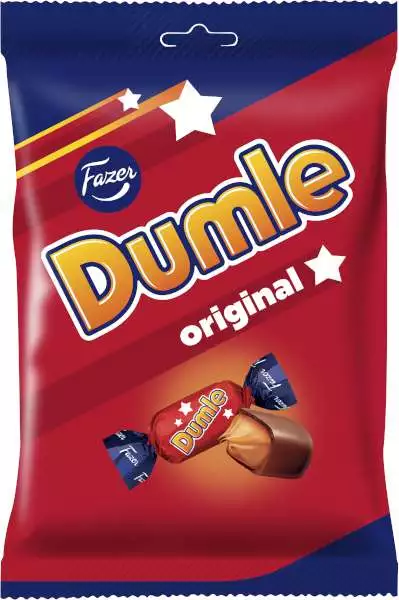 Fazer Dumle Original - Soft Chocolate Covered Toffees Bag Mix 200 g-Swedishness