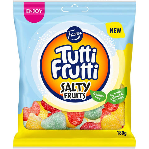 Fazer Godispåse Tutti Frutti Salty Fruits - Candy bag Tutti Frutti Salty Fruits - 180g-Swedishness