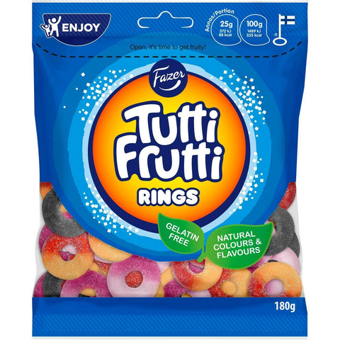 Fazer Tutti frutti Rings - Tutti Frutti Rings - 180g-Swedishness