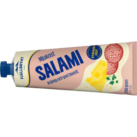 Fjällbrynt Salamiost 18% - Salami cheese - 250 g-Swedishness