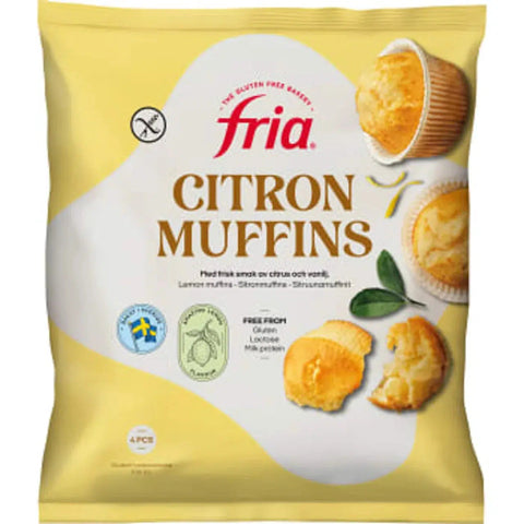 Fria Citronmuffins Glutenfria - Lemon muffins Gluten-free 4-p - 210g-Swedishness