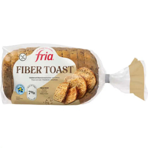 Fria Fibertoast Formbröd Laktosfri Glutenfri Fryst - Fiber toast Flat bread Frozen - 500 g-Swedishness