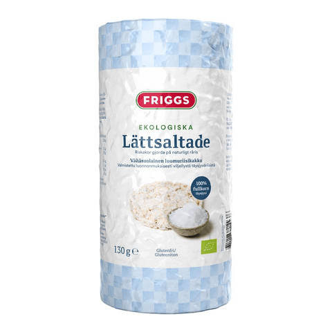 Friggs lättsaltade ekologiska riskakor - Rice cakes lightly salted organic Gluten-free 130g-Swedishness