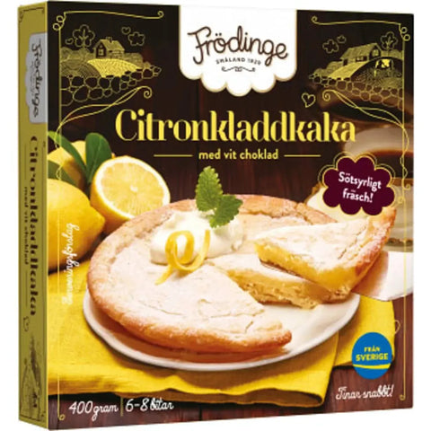 Frödinge Citronkladdkaka Fryst - Lemon cake, Frozen - 400 g-Swedishness