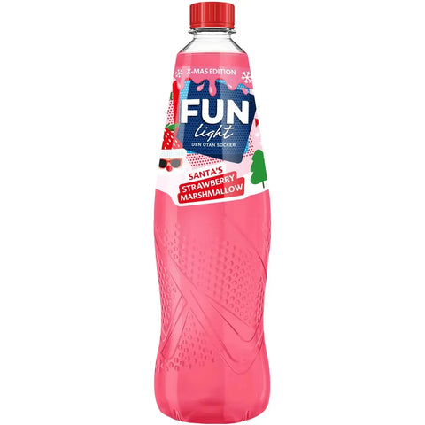 Fun Light Saft Strawberry Marshmallow - Juice Strawberry Marshmallow - 1l-Swedishness