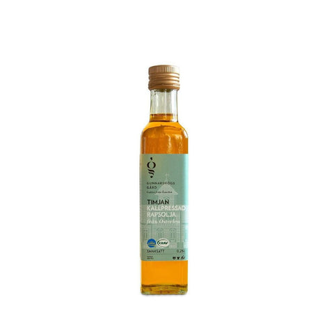 Gunnarshögs Gård Rapsolja Timjan KRAV - Organic Rapeseed oil Thyme - 250 ml-Swedishness