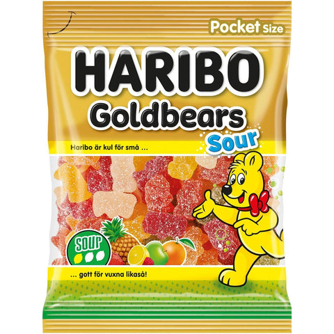 Haribo Godis Goldbears Sour - Candy GoldBears Sour - 70g-Swedishness