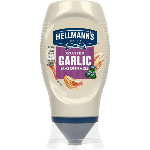 Hellmanns Äkta Majonnäs med vitlök - Mayonnaise with garlic 250ml-Swedishness
