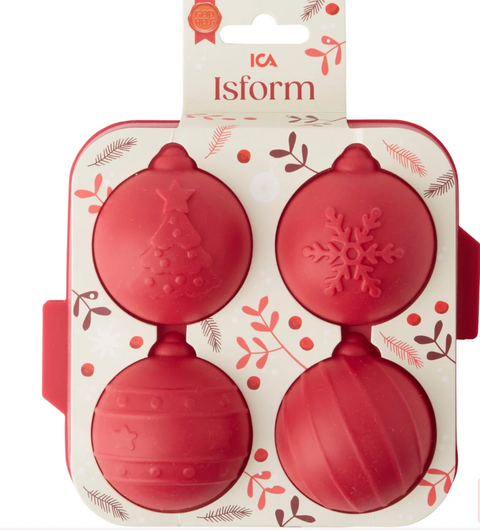 Iskuber Julkulor - Ice cubes Christmas baubles - 4 p-Swedishness