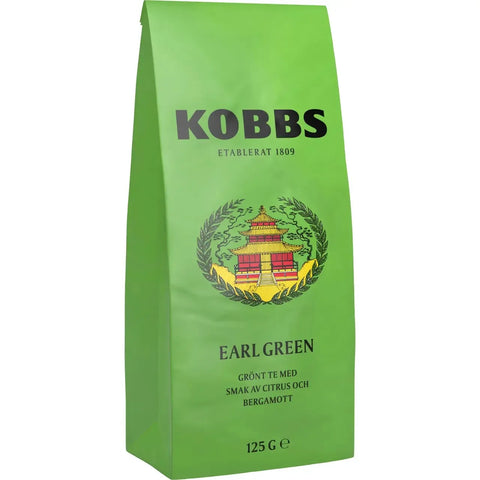 Kobbs Earl green te - Green Flavoured Tea - 125g-Swedishness