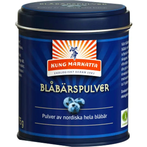 Kung Markatta Blåbärspulver KRAV - Blueberry Powder KRAV - 75g-Swedishness