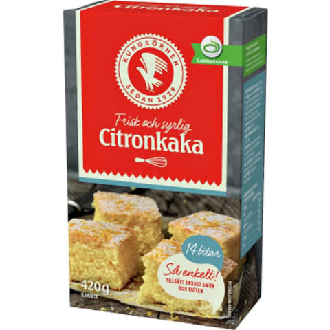 Kungsörnen Citronkaka - Lemon Cake Mix 420 g-Swedishness