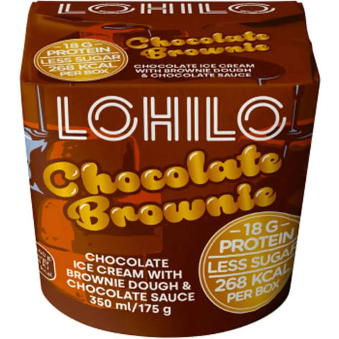 LOHILO Glass Chocolate Brownie - Ice Cream Chocolate Brownie - 350ml-Swedishness