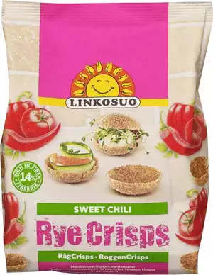 Linkosuo Rågchips Sweet Chili - Rye Crispbread Sweet Chili 150g-Swedishness