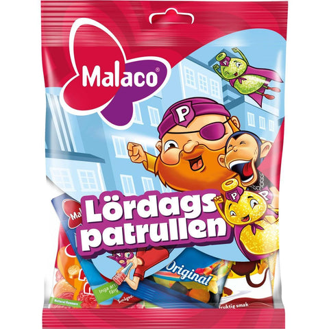 Malaco Godispåse Lördagspatrullen - Lördagspatrullen Candy Mix - 150g-Swedishness