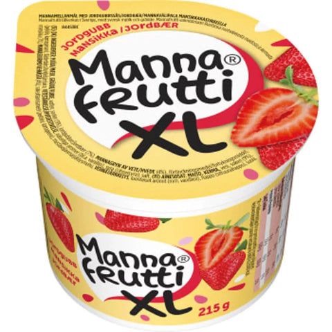 Mannafrutti Mellanmål XL Jordgubb - Snack XL Strawberry - 215 g-Swedishness