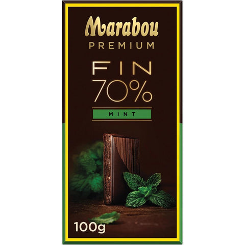 Marabou Chokladkaka Premium 70% Cocoa Mint - Chocolate bar Premium 70% Cocoa Mint - 100g-Swedishness