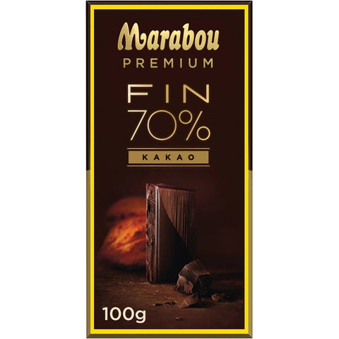 Marabou Chokladkaka Premium 70% kakao - Chocolate bar Premium 70% cocoa - 100g-Swedishness