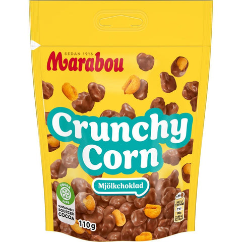 Marabou Chokladpåse Never Stop Crunchy Corn - Chocolate bag Never Stop Crunchy Corn - 110g-Swedishness