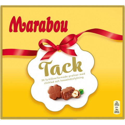 Marabou Chokladpraliner Hasselnöt Tack - Tack Hazelnut Pralines - 110g-Swedishness