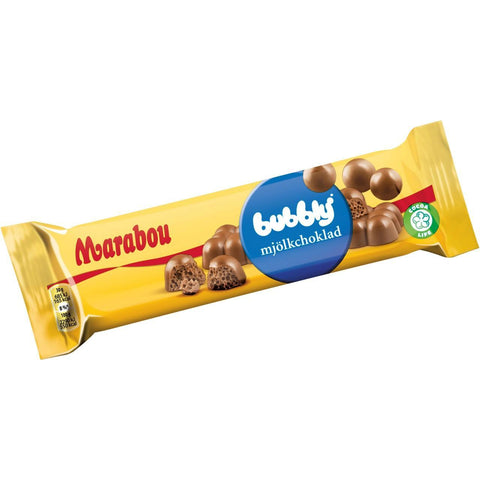 Marabou Mjölkchoklad Bubblig - Milk chocolate Bubbly - 60g-Swedishness