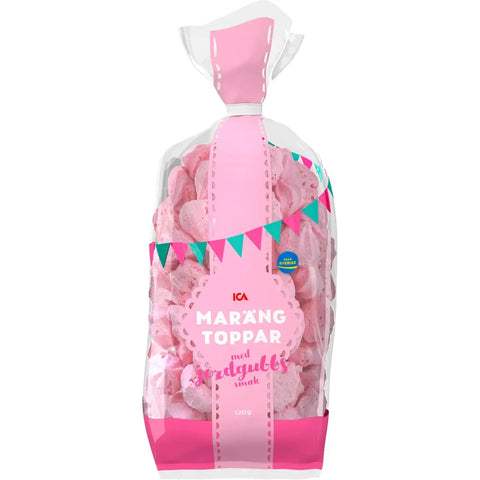 Marängtoppar - Meringuetops Strawberry 120g-Swedishness