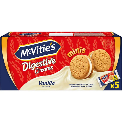 McVities Digestive Creams Mini Vanilla - Digestive Biscuits - 185g-Swedishness